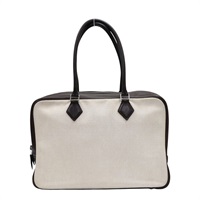 米白帆布 plume 32 肩背包 □F刻【HERMES 愛馬仕】