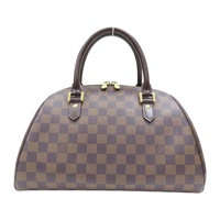 棕色 棋盤格帆布 RIBERA MM 手提包【LOUIS VUITTON LV 路易威登】 N41434