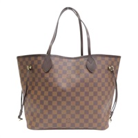 棕色 棋盤格帆布 Neverfull MM 托特包 肩背包【LOUIS VUITTON LV 路易威登】 N51105