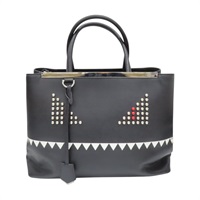 黑色 牛皮 2 Jours Monster 兩用包【FENDI 芬迪】 8BH250