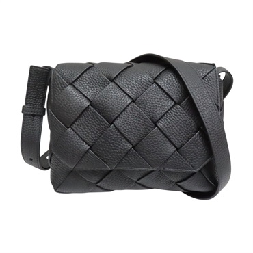 黑色 牛皮編織 DIAGO Shoulder 肩背包【BOTTEGA VENETA BV 寶緹嘉】 795637