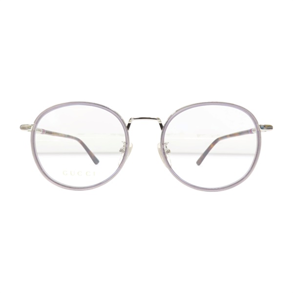 銀/棕色 鍍金 透明鏡片 眼鏡【GUCCI 古馳】 GG03930K