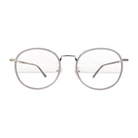 銀/棕色 鍍金 透明鏡片 眼鏡【GUCCI 古馳】 GG03930K