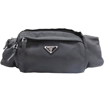 黑色 尼龍 腰包【PRADA 普拉達】 2VL005