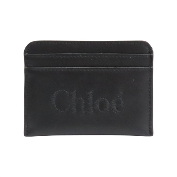 黑色牛皮 Sense 卡夾 名片夾【Chloe 克羅伊】 CHC23SP868I10