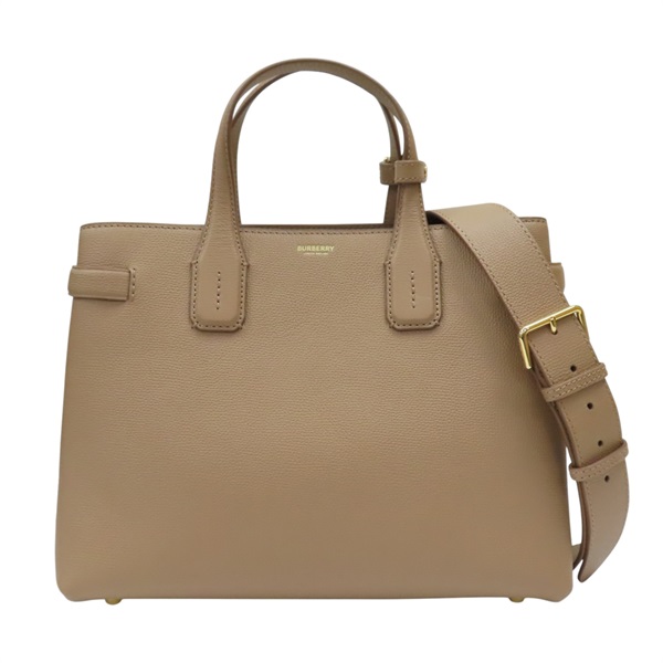 淺褐色 牛皮 Banner 兩用包【BURBERRY 巴寶莉】 8068550