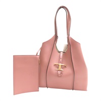 粉棕色 牛皮 T Timeless 托特包 肩背包 T字釦【TOD'S 托德斯】 P00888034