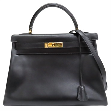 黑色 BOX牛皮 兩用包【HERMES 愛馬仕】