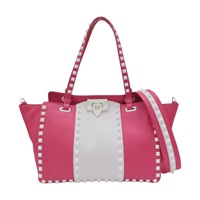 粉白色 牛皮 Rockstud 兩用包【Valentino 范倫鐵諾】