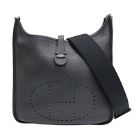 89 黑色 Taurillon牛皮 Evelyne 29 肩背包 Z刻【HERMES 愛馬仕】 H056277CC