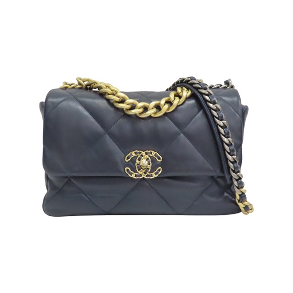 藍色羊皮 19 兩用包 AS1161【CHANEL 香奈兒】 AS1161