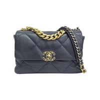 藍色羊皮 19 兩用包 AS1161【CHANEL 香奈兒】 AS1161