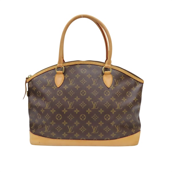 棕色 原花帆布 Lock It Horizontal 手提包【LOUIS VUITTON LV 路易威登】 M40104
