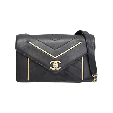 黑色牛皮 mini chain 鍊帶 肩背包 A84362 無卡【CHANEL 香奈兒】 A84362