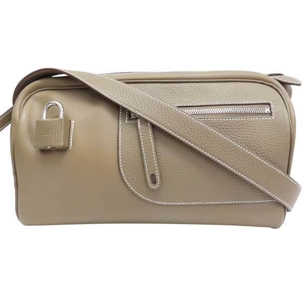 大象灰 Evercolor/Tauillon牛皮 Petit Courrier 肩背包 B刻【HERMES 愛馬仕】