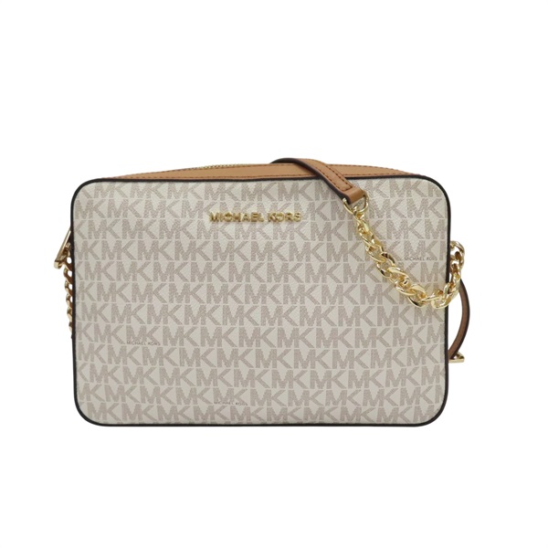 白色 PVC 宗色牛皮 相機包 肩背包【MICHAEL KORS 麥可寇斯】