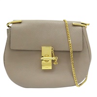 奶茶色 牛皮 肩背包【Chloe 克羅伊】