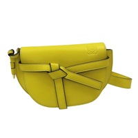 黃色牛皮 Gate Dual Bag Mini 腰包 A650N46X13【LOEWE 羅威】 A650N46X13