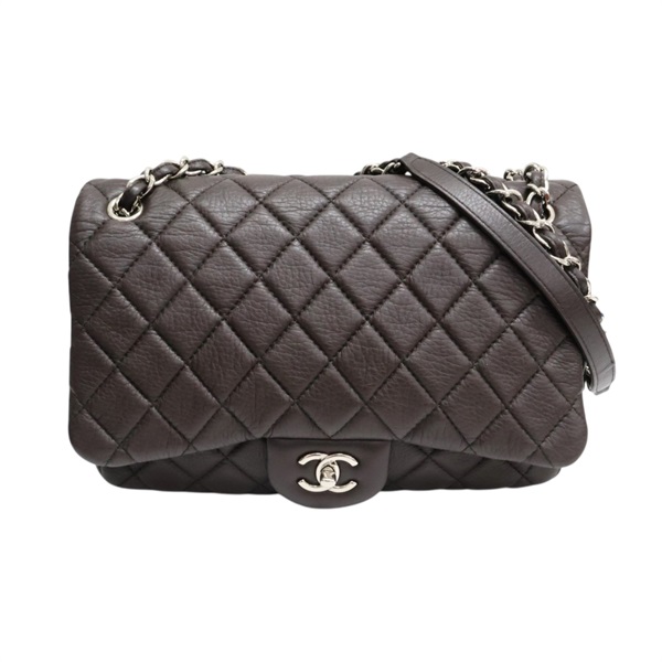 棕色 羊皮 Easy Flapbag 鏈帶 肩背包【CHANEL 香奈兒】