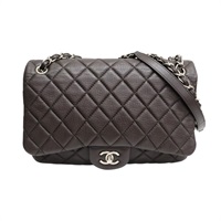 棕色 羊皮 Easy Flapbag 鏈帶 肩背包【CHANEL 香奈兒】