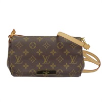 棕色 原花帆布 Favorite PM 肩背包【LOUIS VUITTON LV 路易威登】 M40717