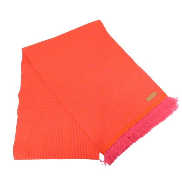 橘色 喀什米爾 Nid d'Abeille 圍巾【HERMES 愛馬仕】 H259146S 03