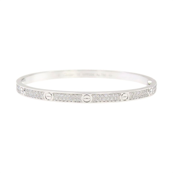18K白金 鑽石 Love Bracelet pave diamonds 手環【Cartier 卡地亞】 N6726517