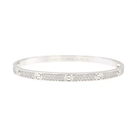 18K白金 鑽石 Love Bracelet pave diamonds 手環【Cartier 卡地亞】 N6726517