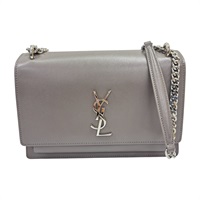 灰色 牛皮 Sunset 肩背包【SAINT LAURENT YSL 聖羅蘭 】 442906