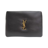 黑色 羊皮 Calyso 收納袋【SAINT LAURENT YSL 聖羅蘭】 778868