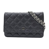 黑色 荔枝紋 牛皮 WOC 肩背包 AP0250 (無卡)【CHANEL 香奈兒】 AP0250