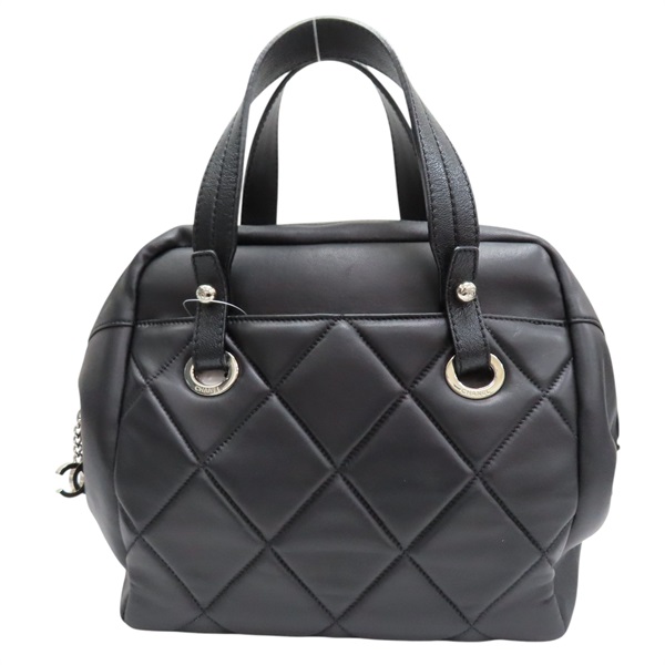 黑色 羊皮 Paris-Biarritz Bowler 手提包【CHANEL 香奈兒】