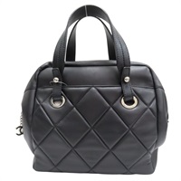 黑色 羊皮 Paris-Biarritz Bowler 手提包【CHANEL 香奈兒】