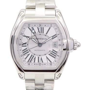 銀色錶盤 不鏽鋼 Roadster GMT 腕錶【Cartier 卡地亞】 W62032X6