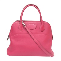 寶石紅 Taurillon牛皮 Bolide 31 柏莉包 兩用包 □R刻 無鎖頭/鑰匙【HERMES 愛馬仕】