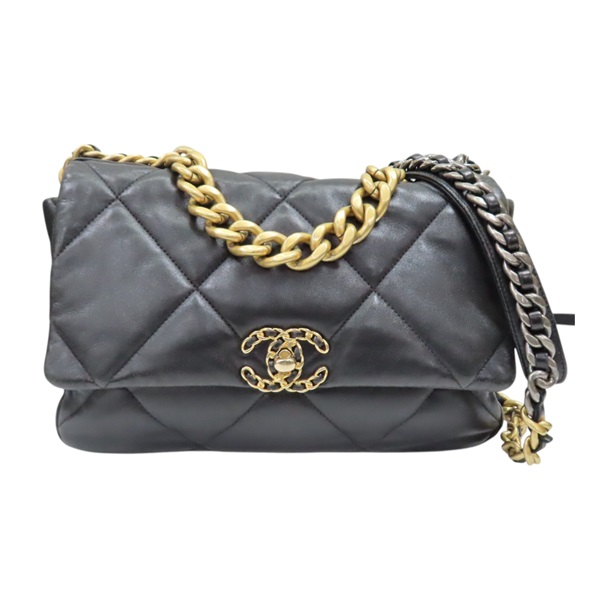 黑色 牛皮 19 兩用包【CHANEL 香奈兒】 AS1161