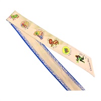 淺褐色 絲綢 Twilly 絲巾【Dior 迪奧】