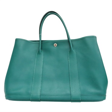 絲絨綠 Epsom牛皮 Garden Party 36 手提包 A刻【HERMES 愛馬仕】 H051559CK
