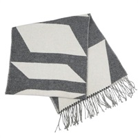 灰色 喀什米爾 圍巾【HERMES 愛馬仕】