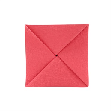 唇膏粉 Chevre 山羊皮 Zoulou GM 零錢包 T刻【HERMES 愛馬仕】 032803CA