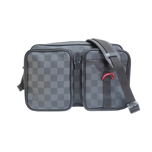 灰色 棋盤格帆布 Damier Graphite Utility Messenger 肩背包 M40280【LOUIS VUITTON LV 路易威登】 M40280