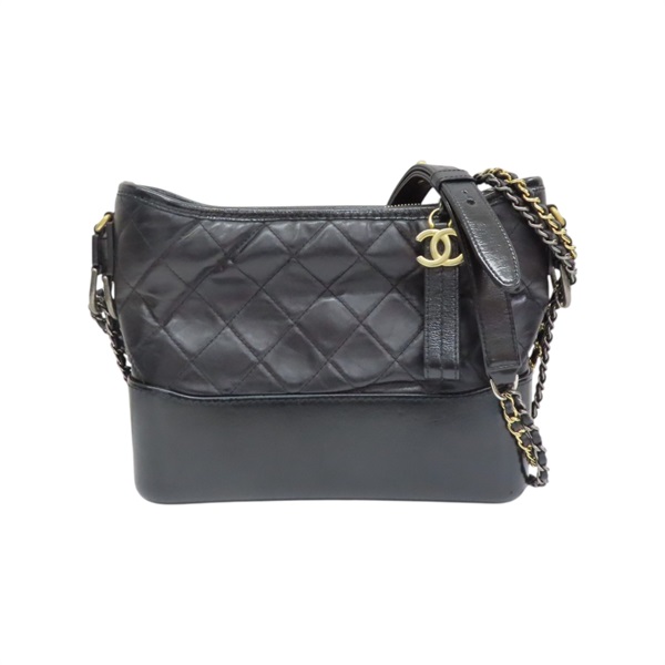 黑色牛皮 Gabriel Hobo Medium 鍊帶 肩背包 AS1521【CHANEL 香奈兒】 AS1521