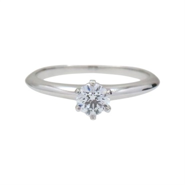 鉑金 單鑽 Solitaire 戒指【Tiffany & Co 蒂芬妮】
