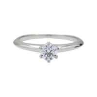 鉑金 單鑽 Solitaire 戒指【Tiffany & Co 蒂芬妮】