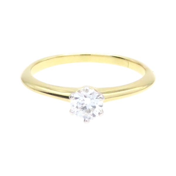 18K黃金/鉑金 單鑽 Solitaire 戒指【Tiffany & Co 蒂芬妮】