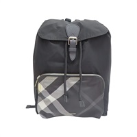 黑色 尼龍 後背包【BURBERRY 巴寶莉】 4046101