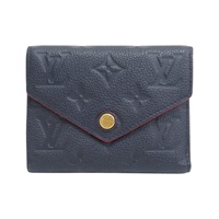 深藍色 壓紋 Empreinte牛皮 Victorine 錢包 短夾【LOUIS VUITTON LV 路易威登】 M83590