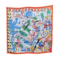多色 Carre 70 L'Epopee d'Hermes 絲綢 絲巾 70x70【HERMES 愛馬仕】 H19252