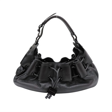 黑色 牛皮 Warrior Hobo 肩背包【BURBERRY 巴寶莉】