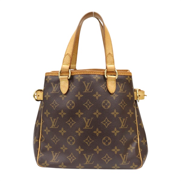 棕色 原花帆布 Batignolles PM 手提包【LOUIS VUITTON LV 路易威登】 M51156